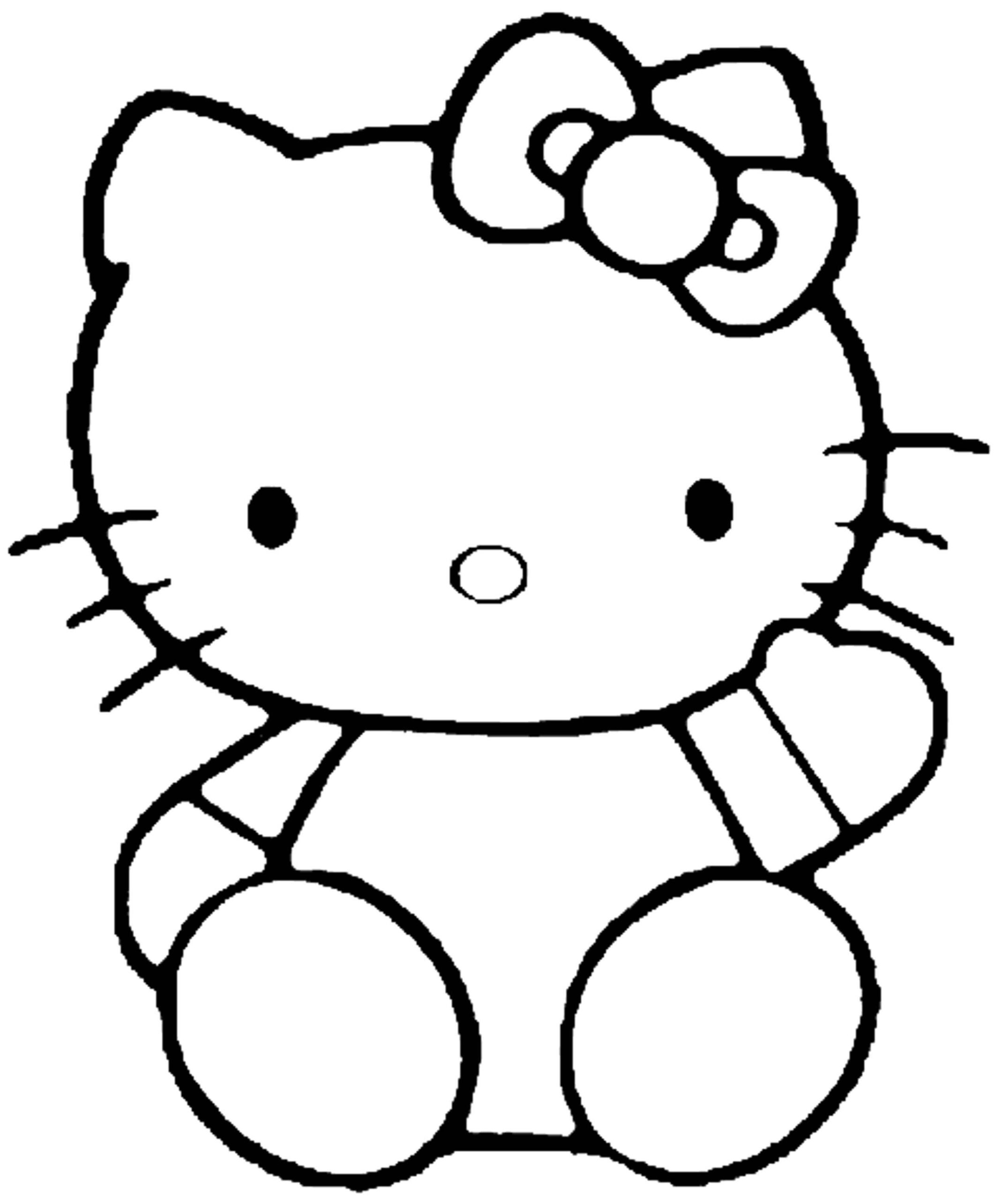 Fácil Hello Kitty Sentada