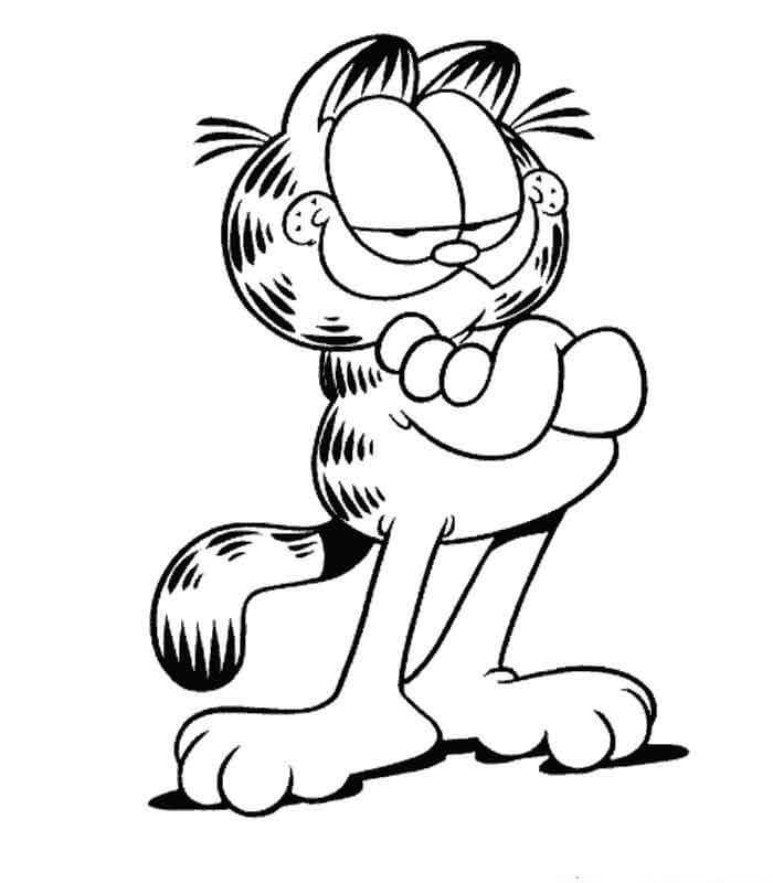 Genial Garfield para colorear, imprimir e dibujar –