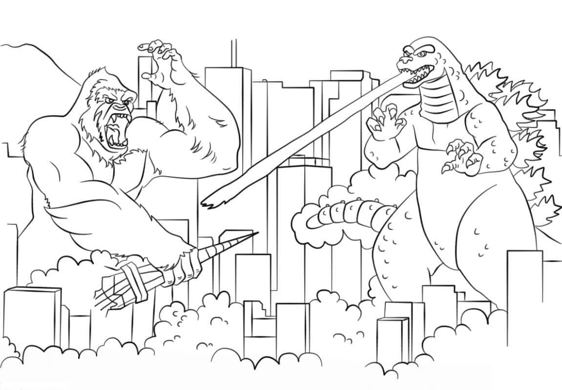 Godzilla contra King Kong en la Ciudad