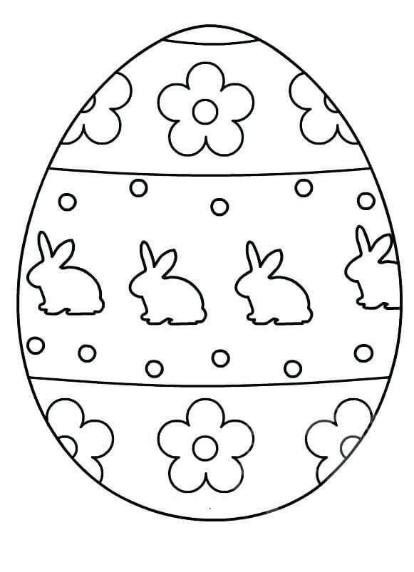  Gran Huevo de Pascua para colorear, imprimir e dibujar –ColoringOnly.Com