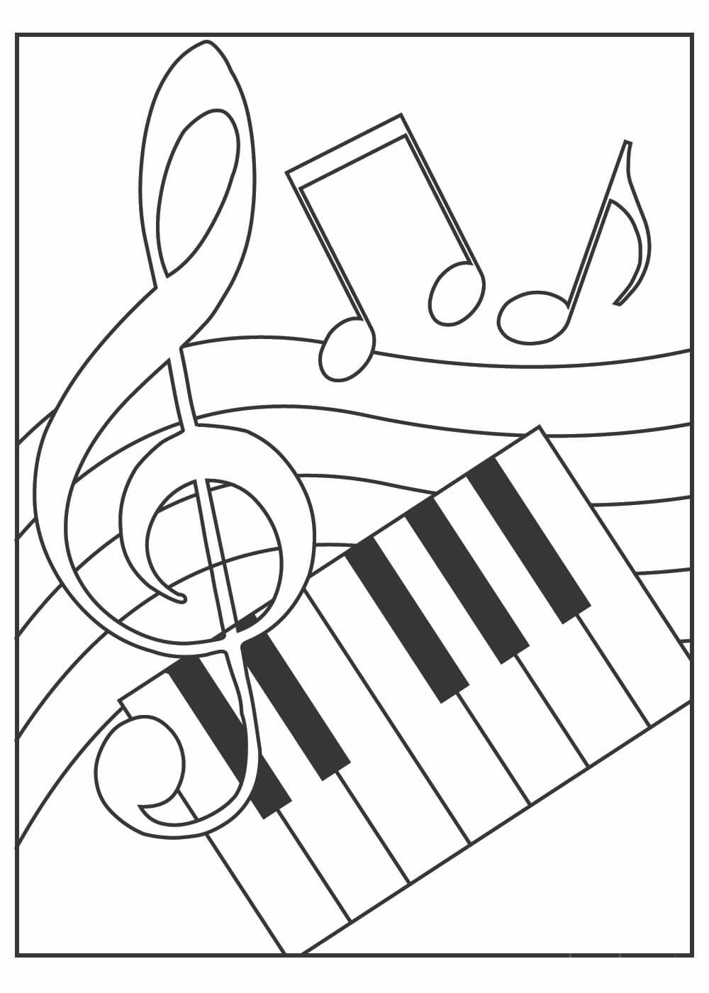 Coloring Pages Music Notes Coloring Page Sexiz Pix