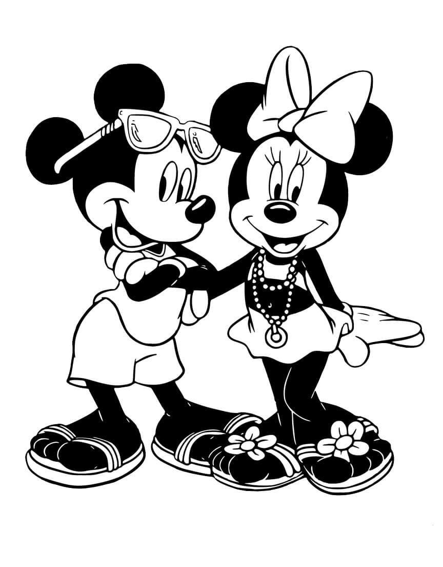 Gran Mickey y Minnie Mouse