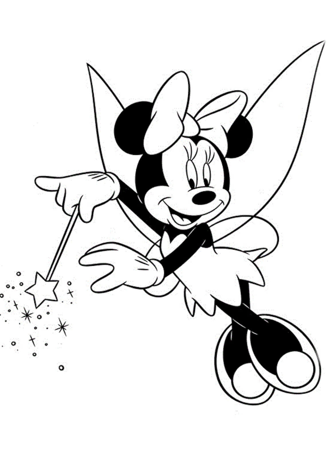 Hada Minnie Mouse con varita Mágica