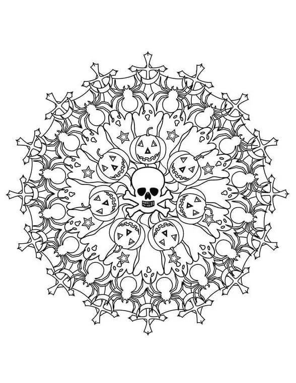 Mandala de Halloween