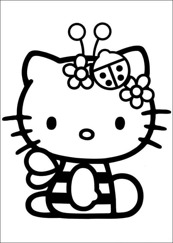 Hello Kitty Sentada