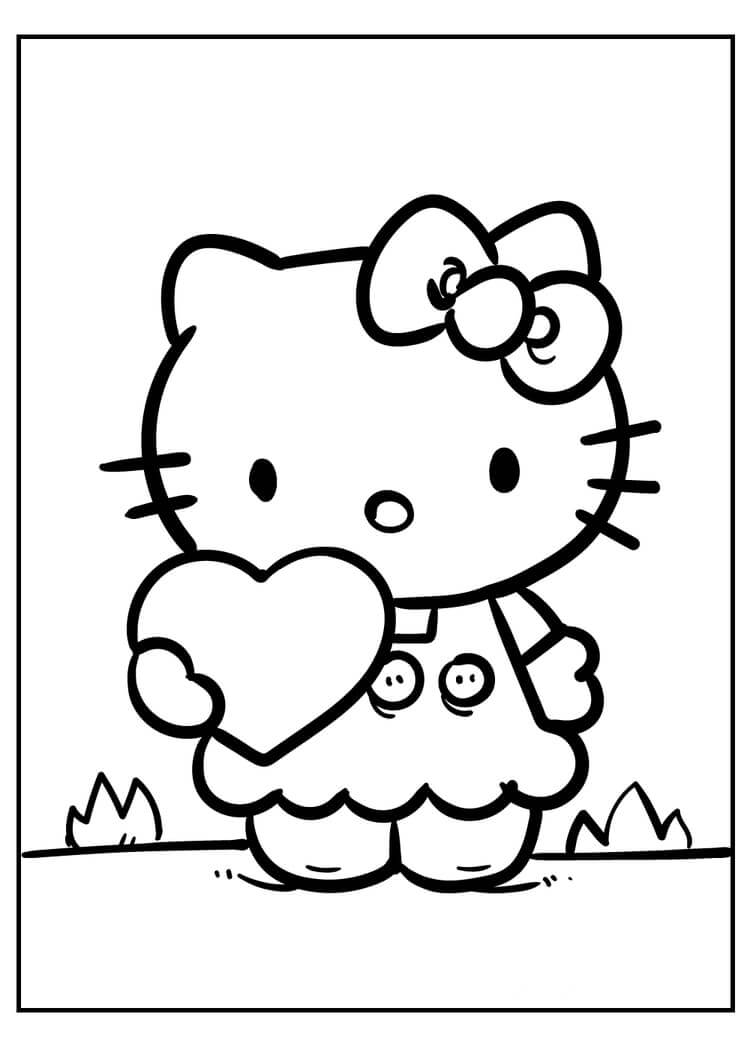 Hello Kitty con Corazón