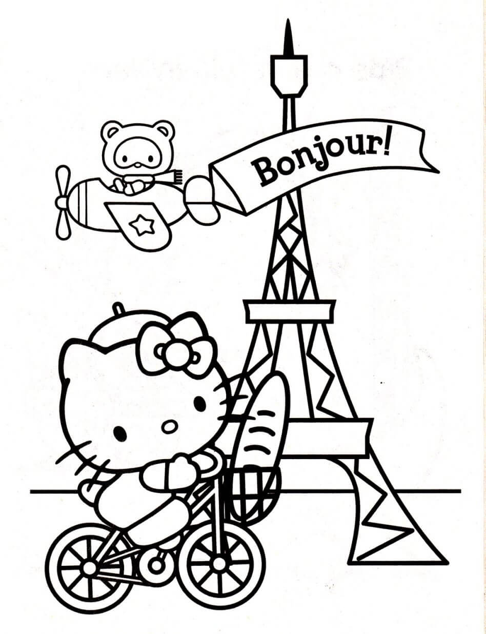 Hello Kitty en la ciudad de París