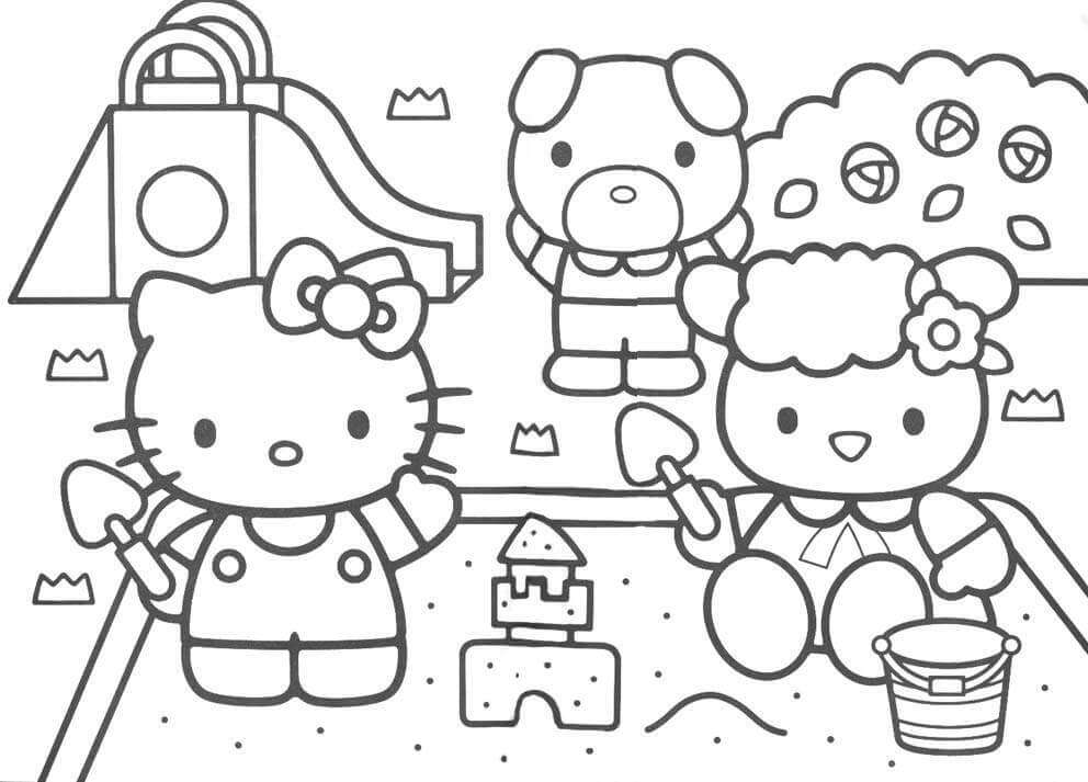 Hello Kitty y los amigos del Castillo de Arena