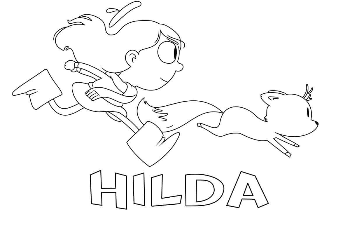 Hilda y Twig corriendo
