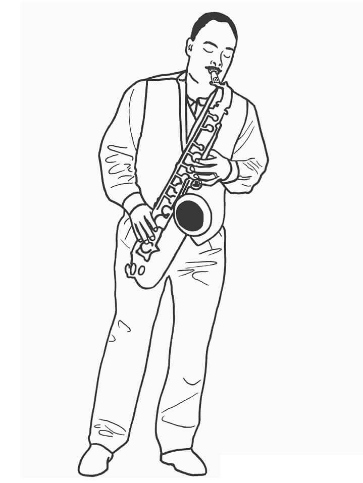 Hombre Saxofonista