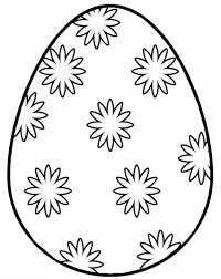 Huevo de Pascua en Blanco