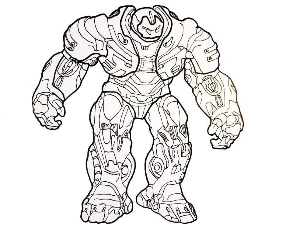 Hulkbuster De Dibujos Animados Para Colorear, Imprimir E Dibujar ...