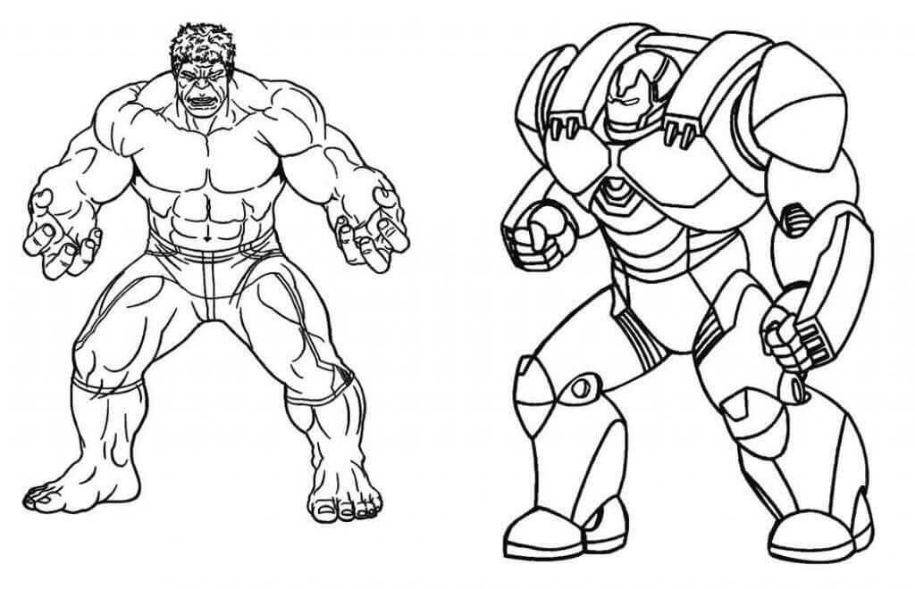 Dibujos De Hulk Y Hulkbuster Para Colorear Para Colorear Pintar E | My ...