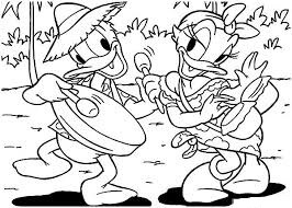Impresionante Daisy Duck Y Donald Duck Para Colorear Imprimir E