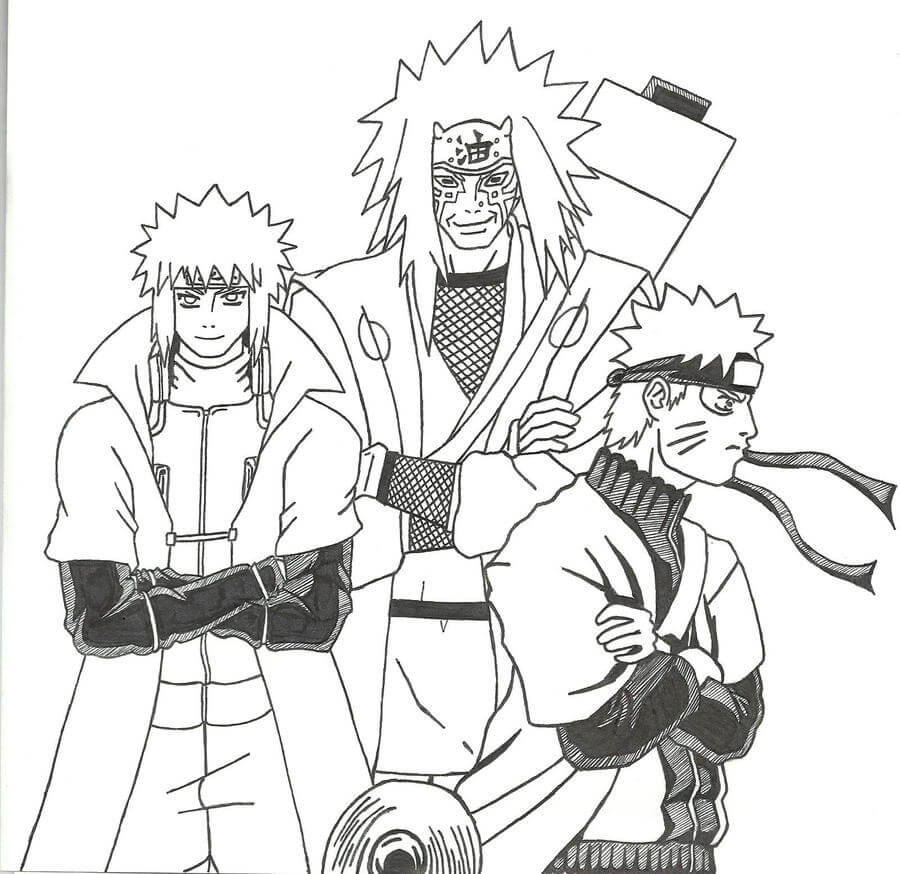 Jiraiya, Minato y Naruto