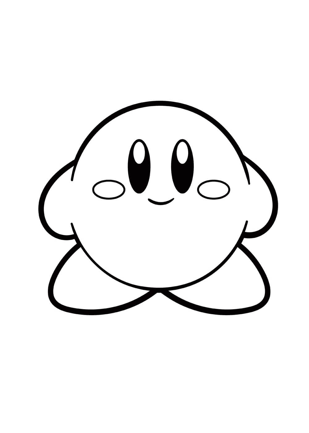 Dibujos de Kirby para colorear e imprimir– 