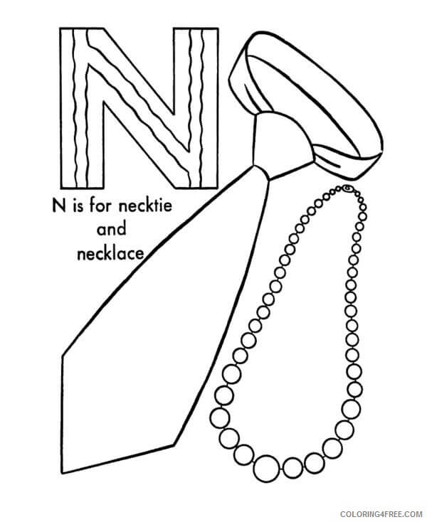 La Letra N es para Corbata y Collar