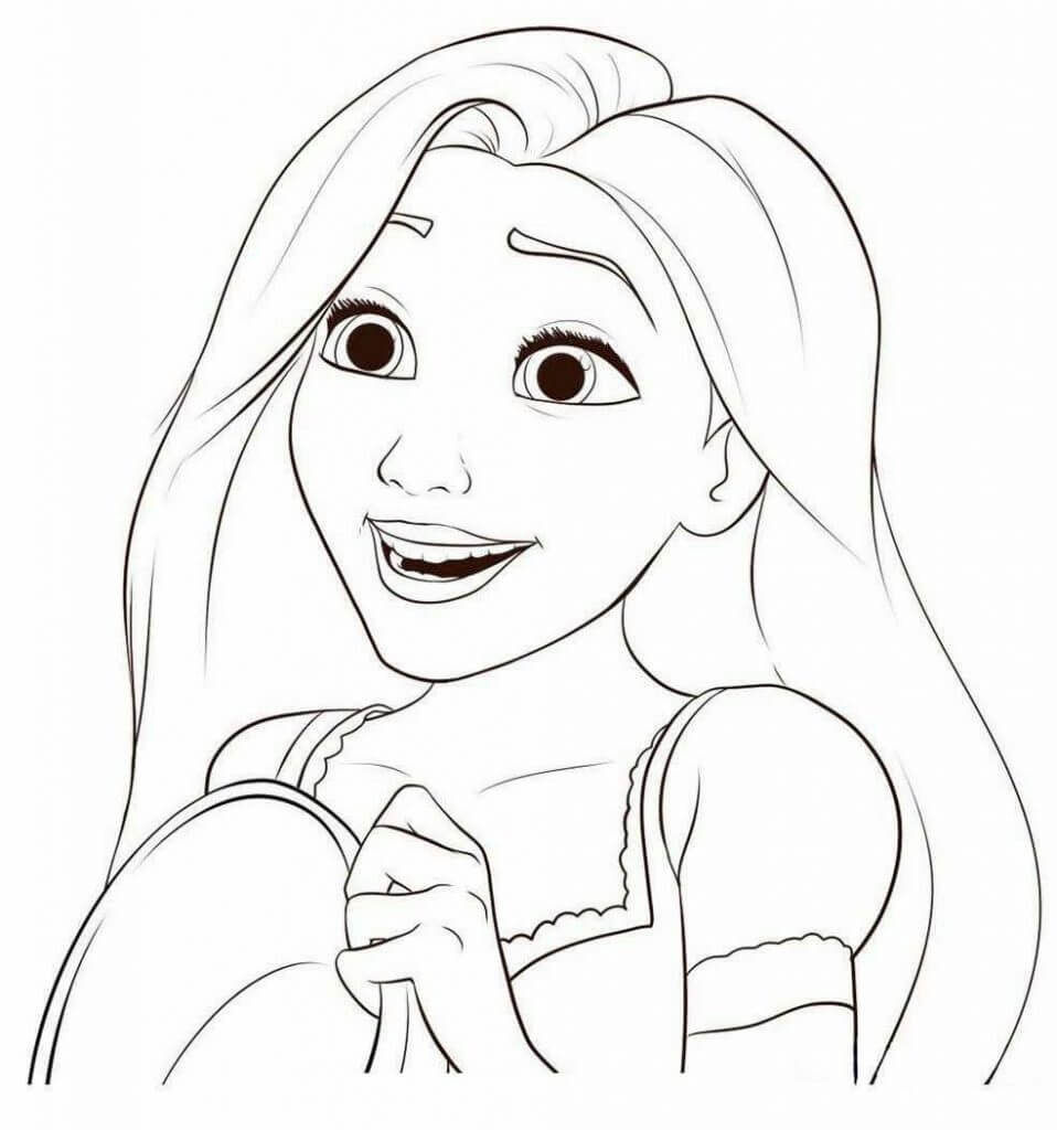 La cara de Rapunzel Divertida