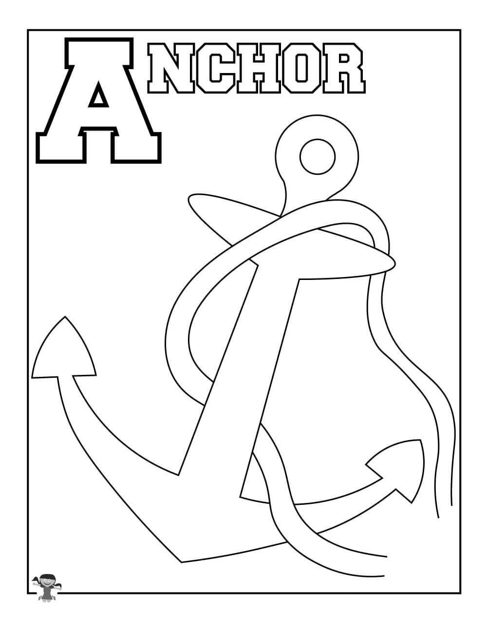 La letra A simple es para Anchor