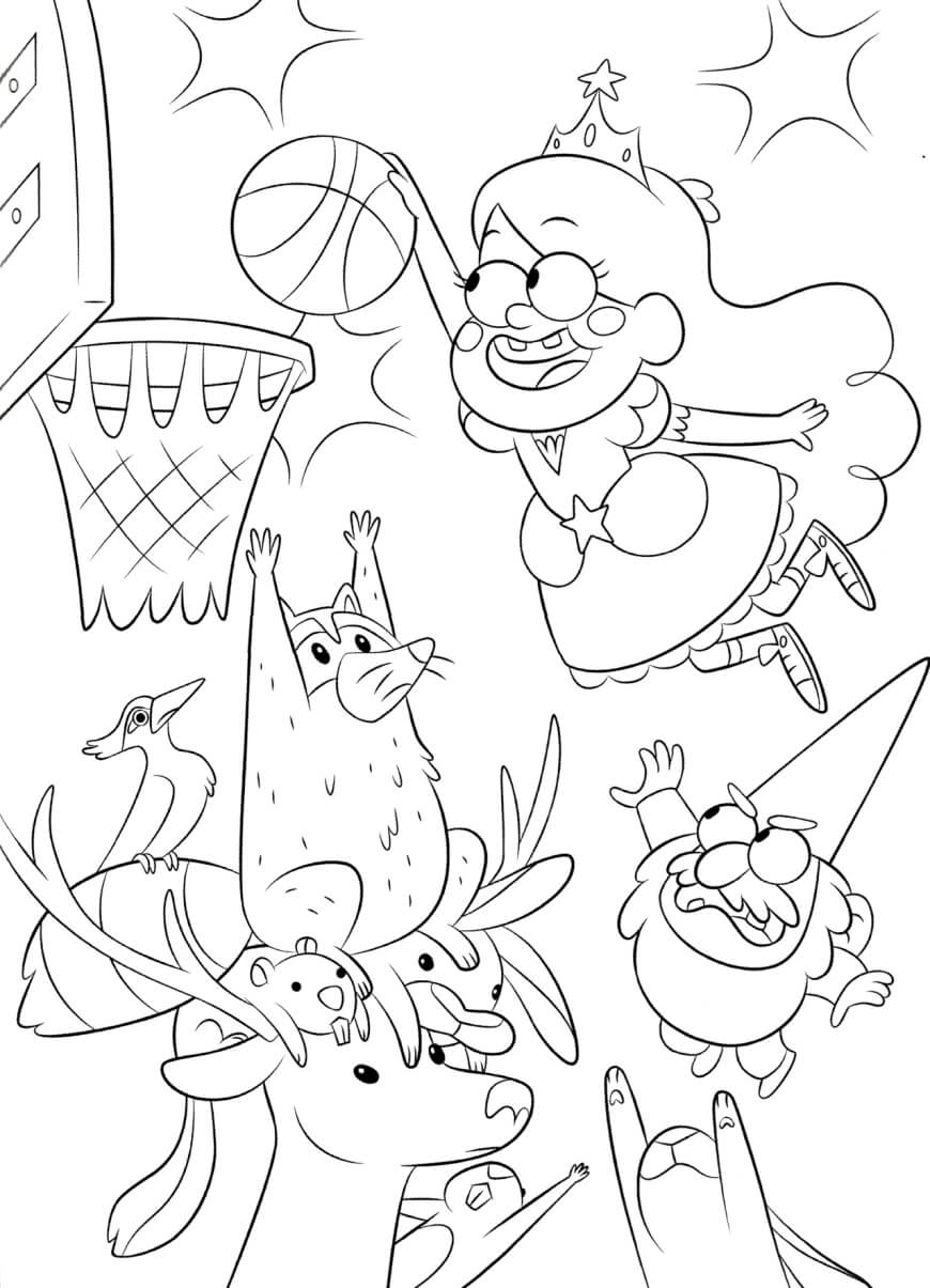 La princesa Mabel juega Baloncesto