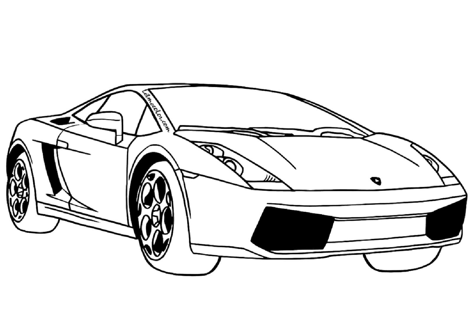Lamborghini Gallardo para colorear, imprimir e dibujar –