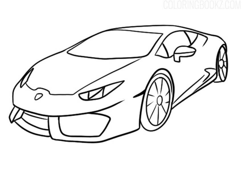  Lamborghini Huracan para colorear, imprimir e dibujar –ColoringOnly.Com
