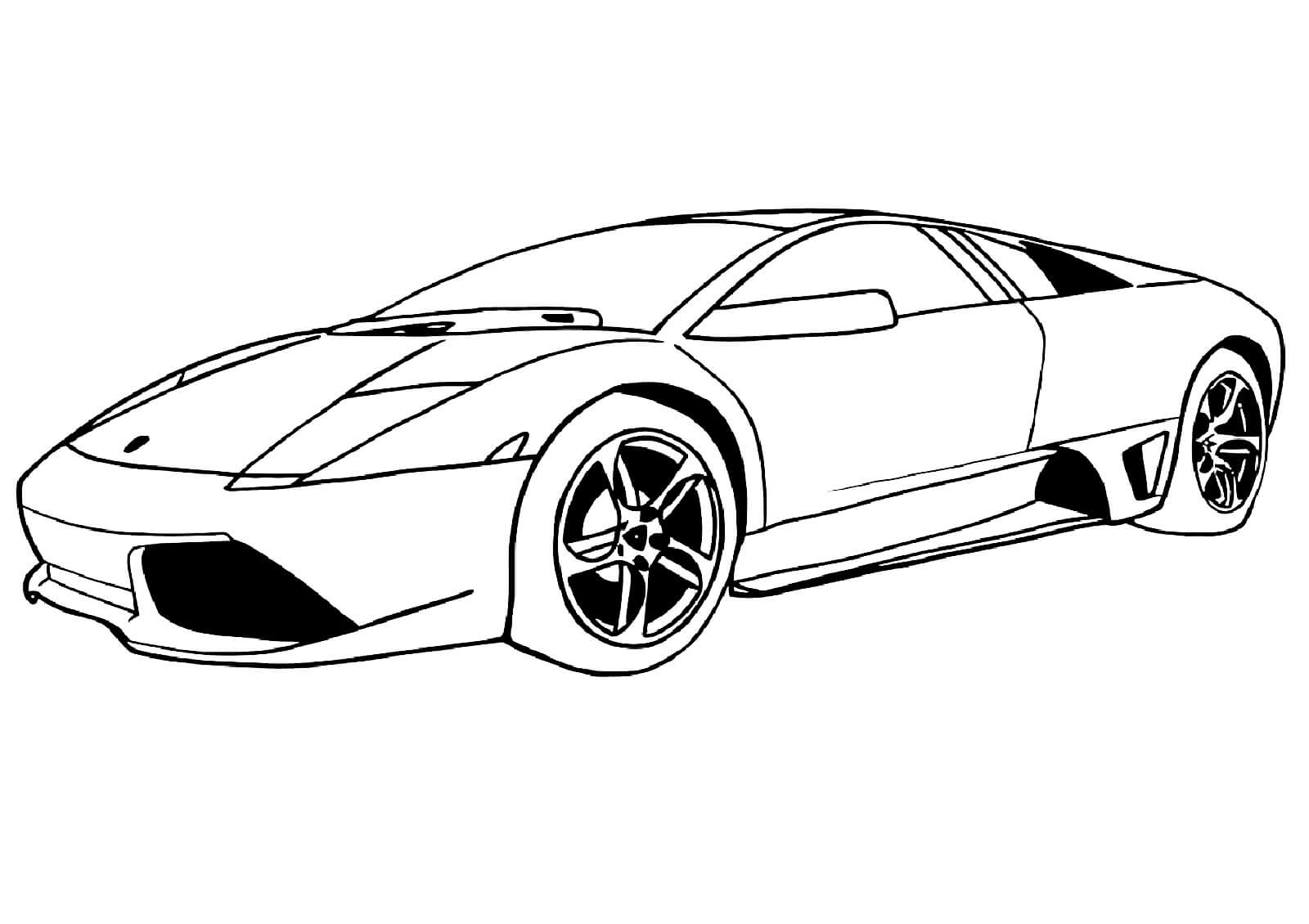 Lamborghini Murcielago para colorear, imprimir e dibujar –