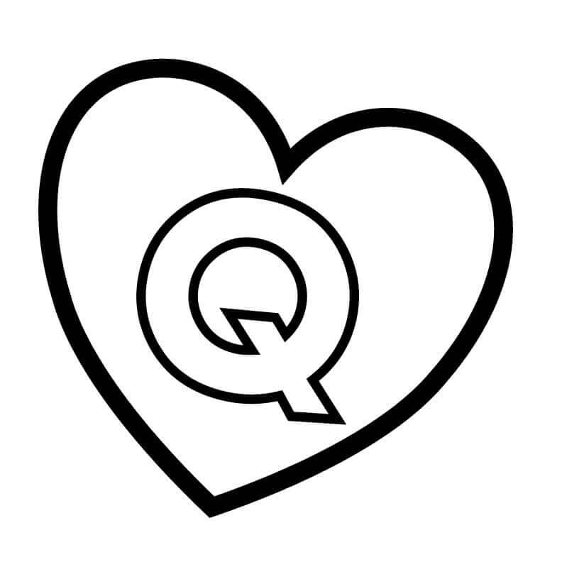 Letra Q En Corazón