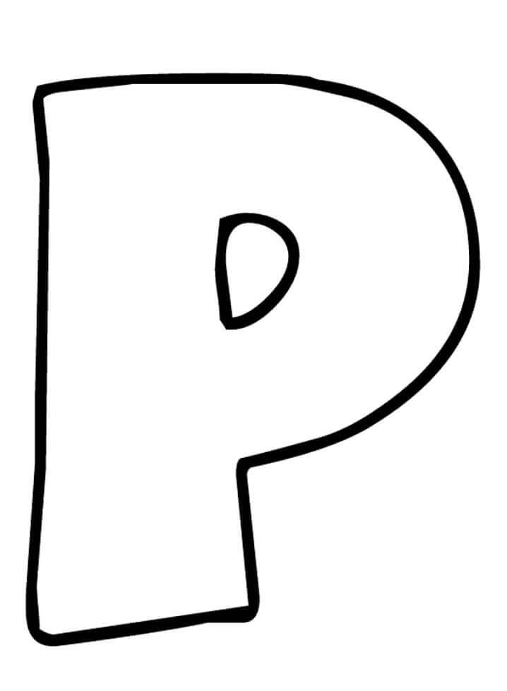 Letra Simple P