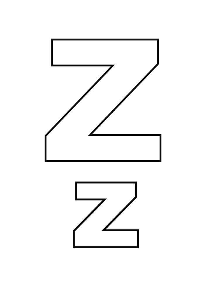 Letra Simple Z