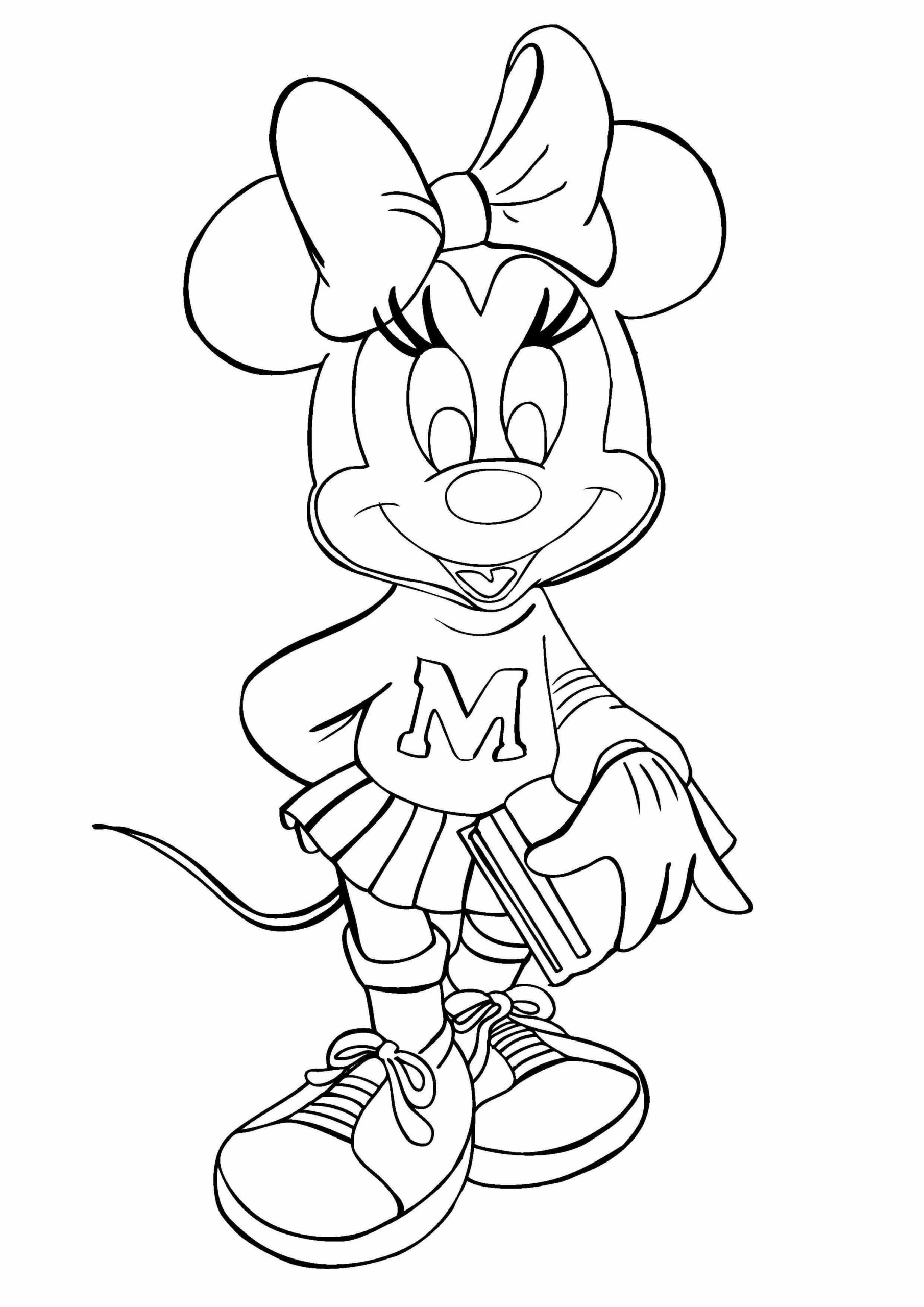 Libro de Explotación de Minnie Mouse para colorear, imprimir e dibujar  –