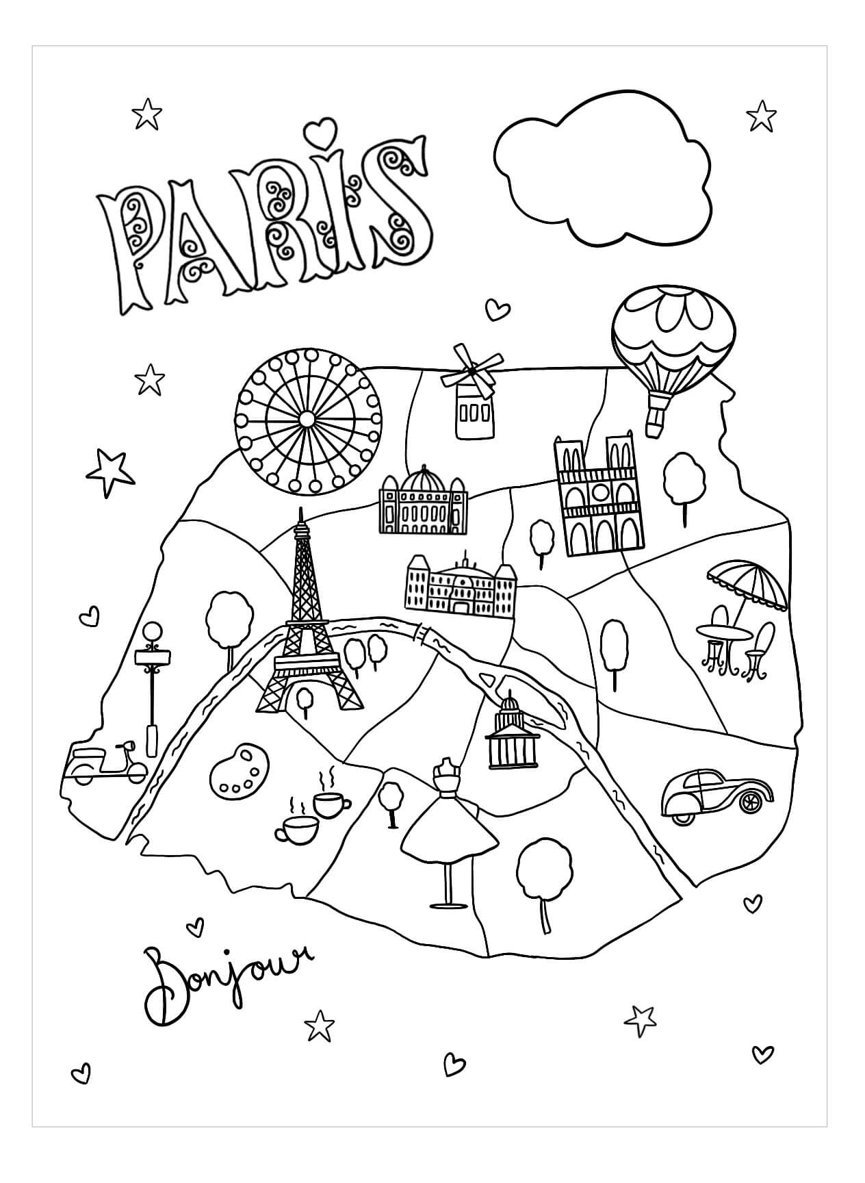 Lindo Mapa de París