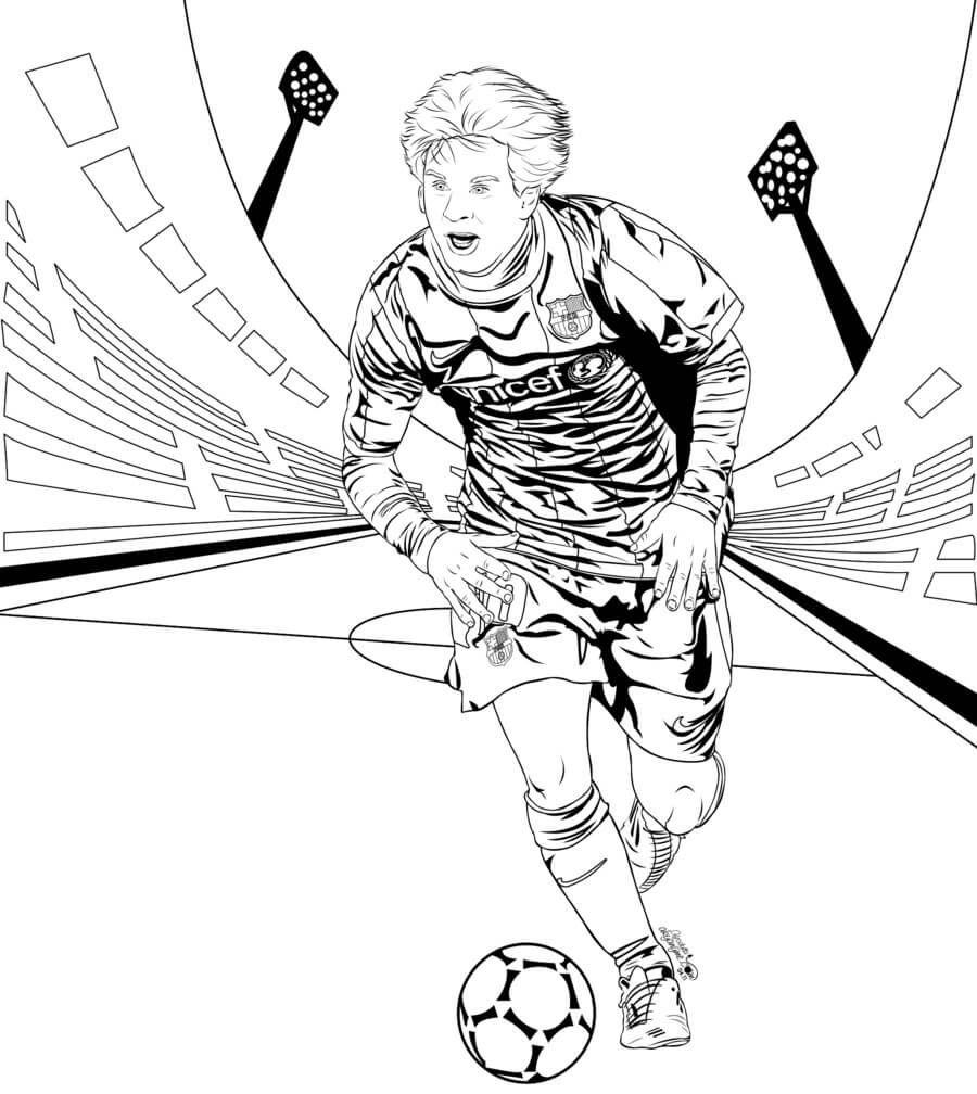 Lionel Messi Jugando al Fútbol