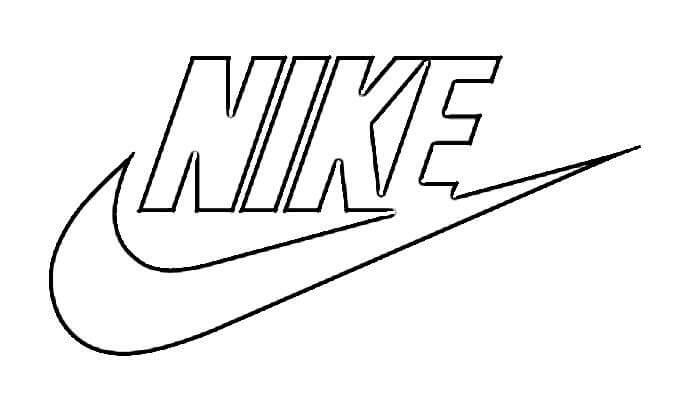 Logotipo Nike para imprimir dibujar –ColoringOnly.Com