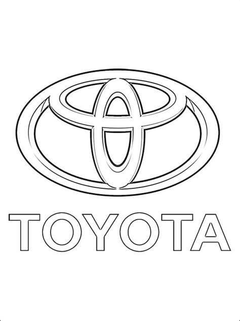  Logotipo De Toyota para colorear, imprimir e dibujar –ColoringOnly.Com