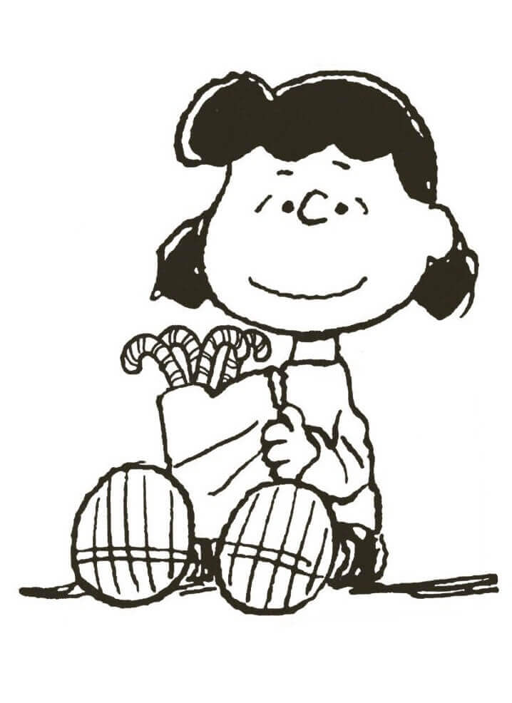  Lucy de Peanuts para colorear, imprimir e dibujar –ColoringOnly.Com