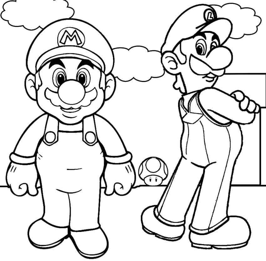 Luigi Básico y Mario