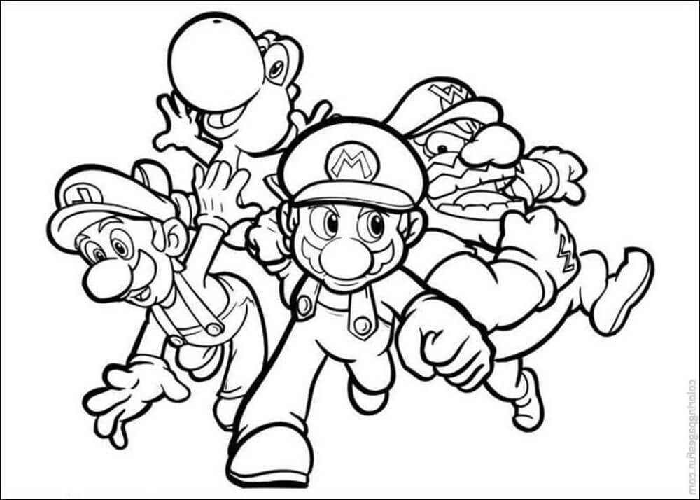Luigi y Amigos Corriendo