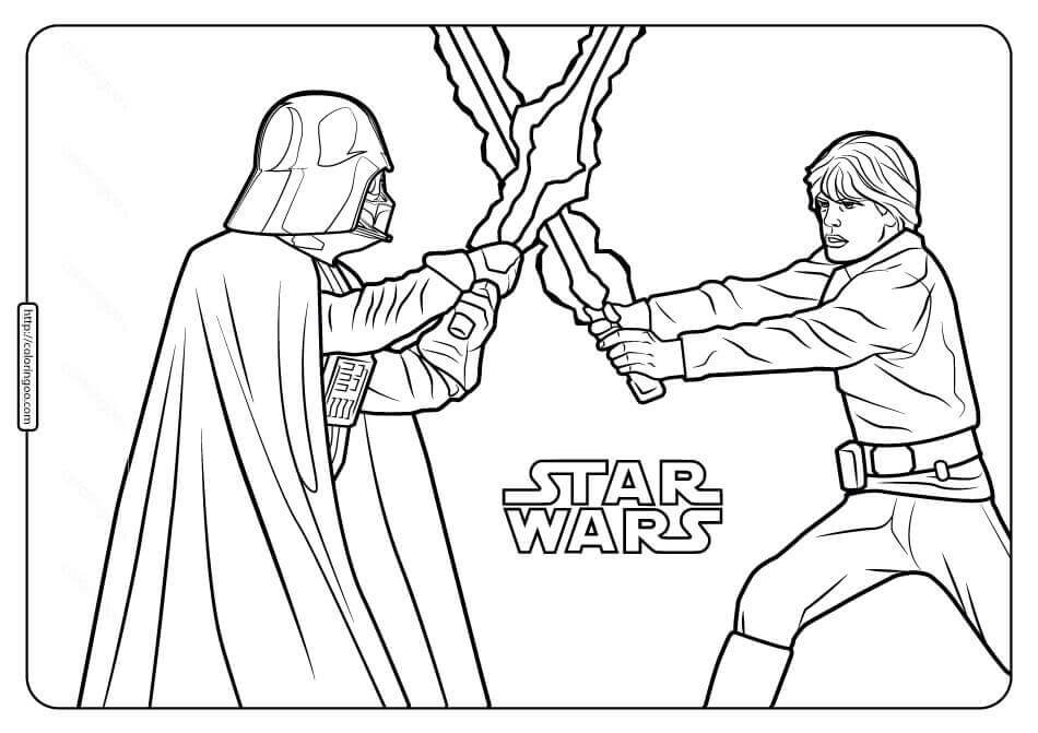 Desenho De Espada De Luke Skywalker Para Colorir Tudo