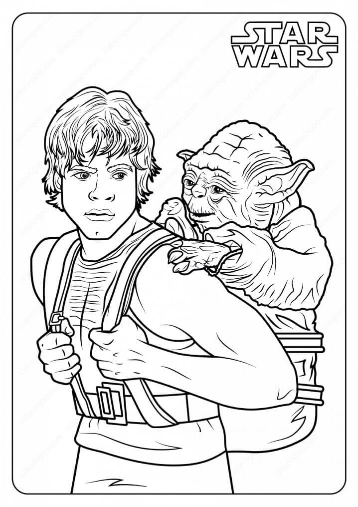 Luke Skywalker y Yoda
