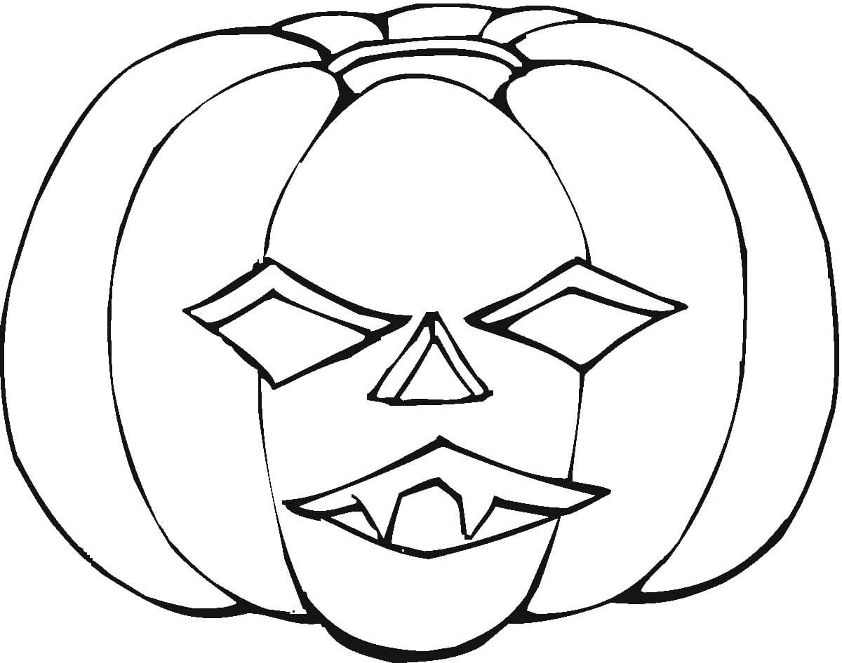 Pasado sorpresa Reunión Máscara de Calabaza de Halloween para colorear, imprimir e dibujar  –ColoringOnly.Com