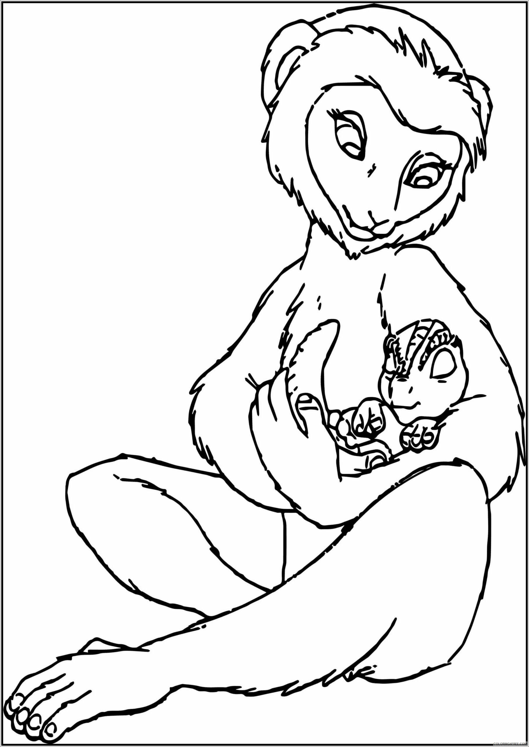 Madre y Bebé Lémur