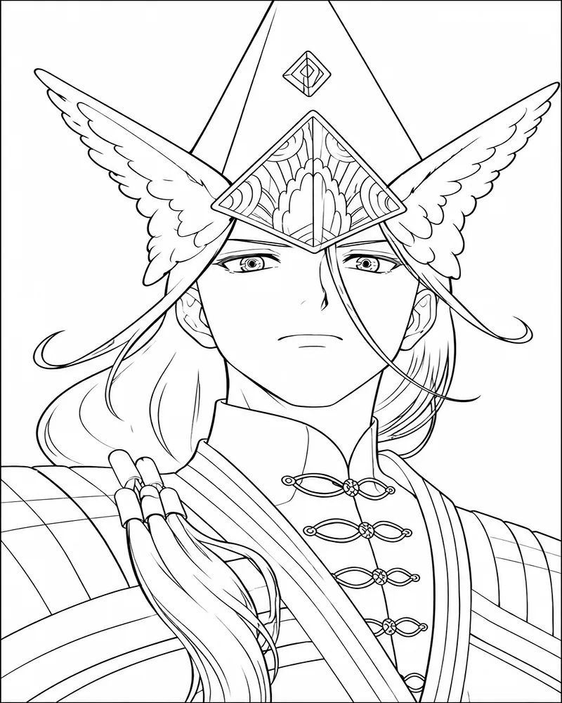 Mago Con Sombrero Alado