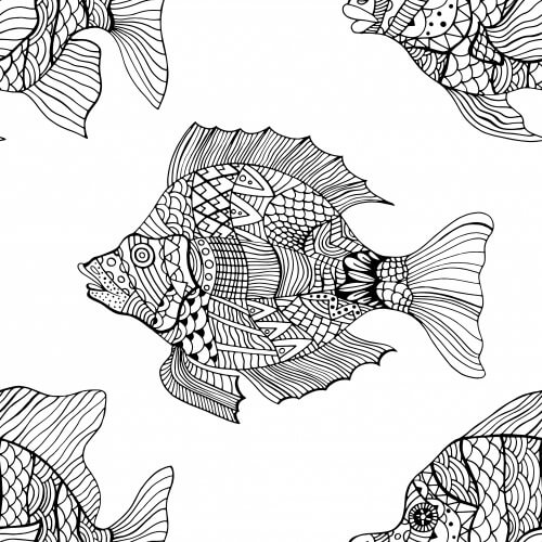 Mandala de pez Arcoiris