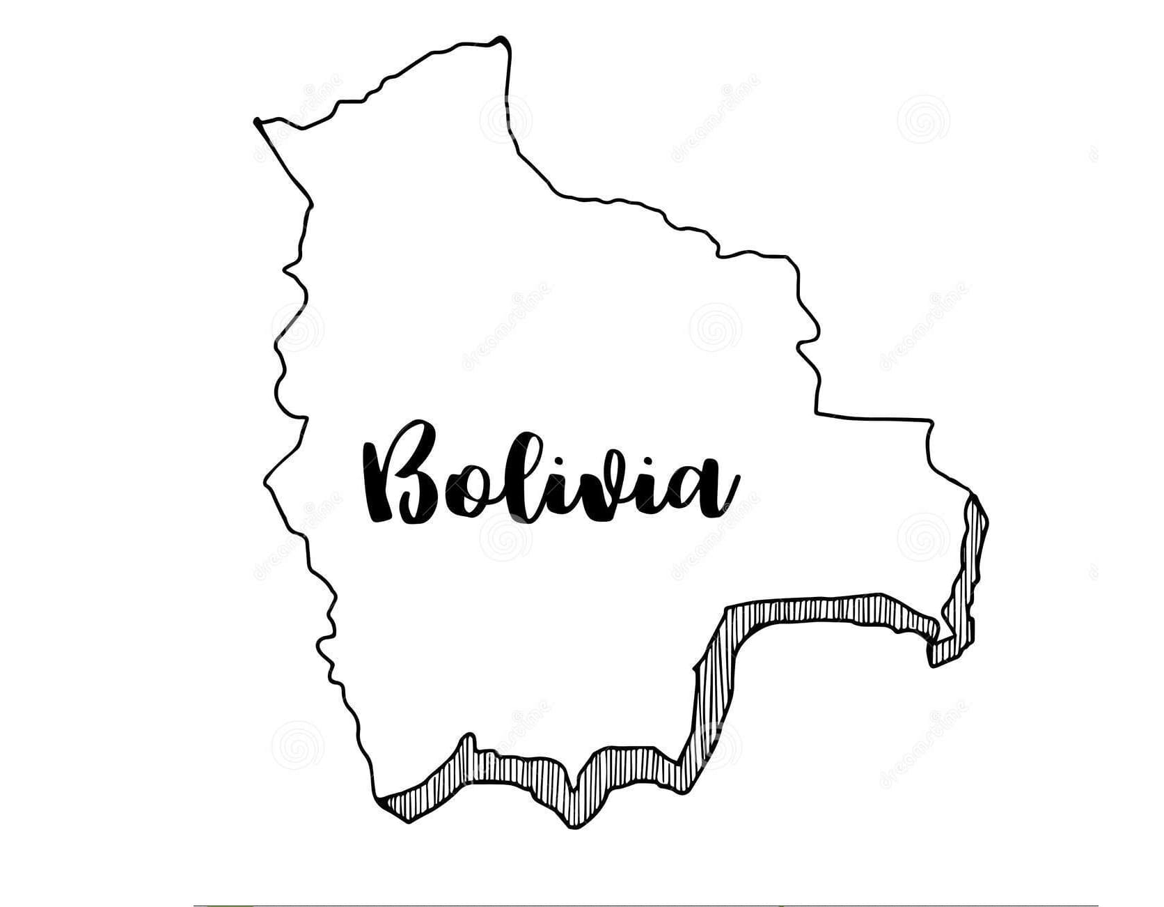 Mapa de Bolivia Esquema