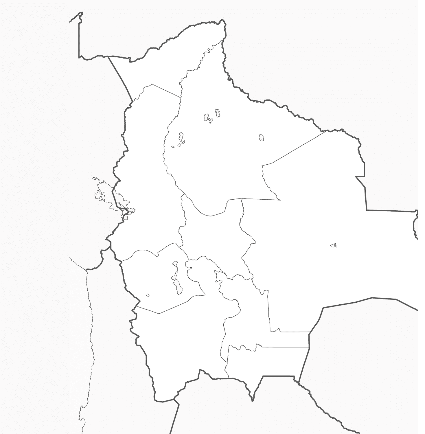 Mapa de Bolivia