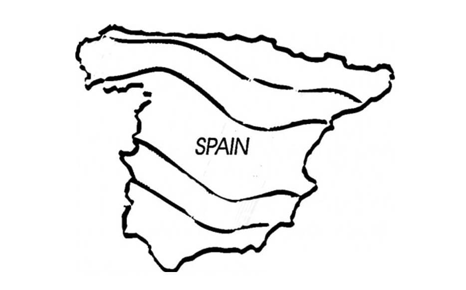 Mapa de España Esquema