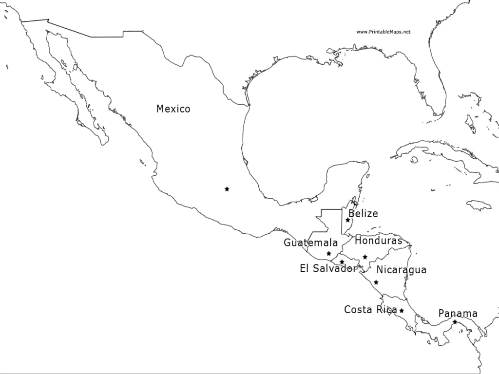 Mapa de Mexico Imagen para Niños