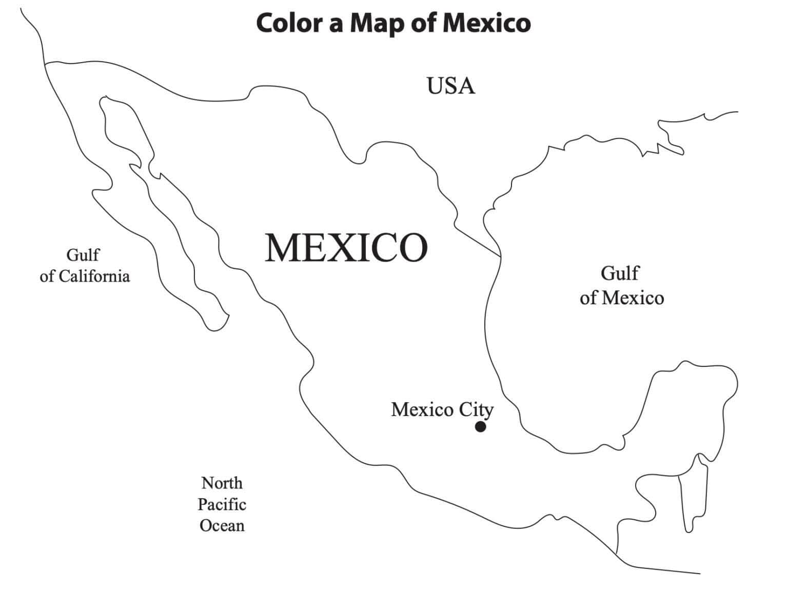 Mapa de Mexico gratis