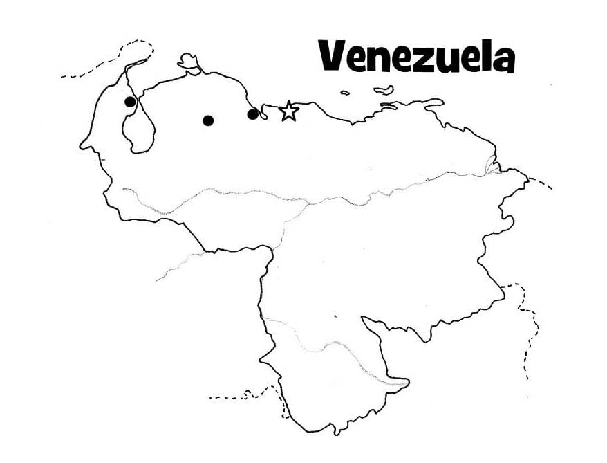 Mapa de Venezuela Imagen